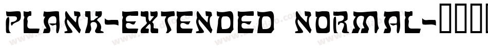 Plank-Extended Normal字体转换